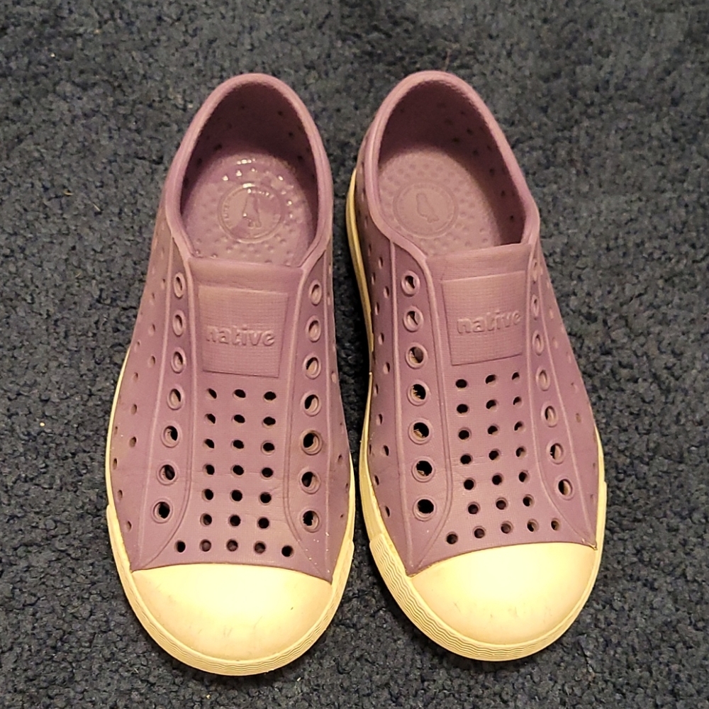 USED Native Shoes, purple, size C 11